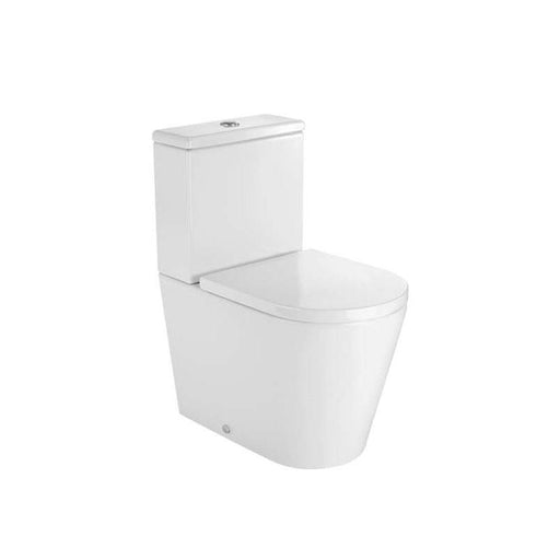 Roca Inspira Round Compact Close Coupled Toilet with Dual Outlet (Closed Back) - Unbeatable Bathrooms