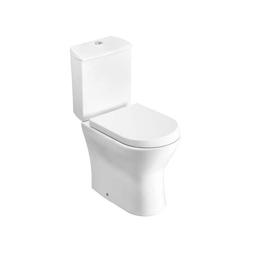 Roca Nexo Close-Coupled Open Back WC Toilet With Seat - Unbeatable Bathrooms