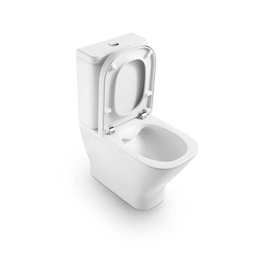 Roca The Gap Rimless Close Coupled Toilet with Dual Outlet (Closed Back) - Unbeatable Bathrooms