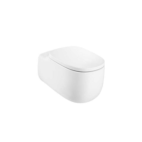 Roca Beyond Vitreous China Wall-Hung Rimless Toilet - Unbeatable Bathrooms