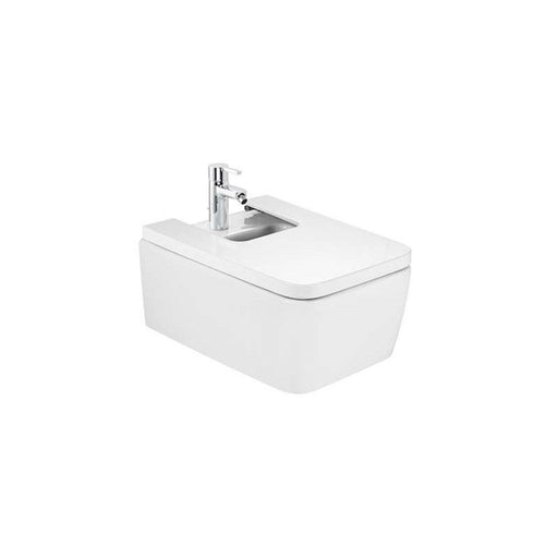 Roca Inspira Square - Vitreous China Wall-Hung Bidet - Unbeatable Bathrooms
