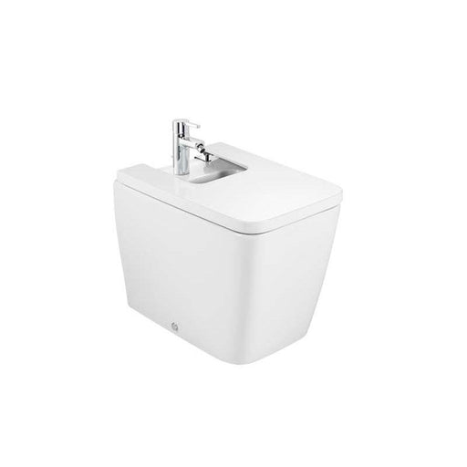 Roca Inspira Square - Back to Wall Vitreous China Bidet - Unbeatable Bathrooms