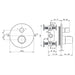 Ideal Standard Ceratherm T100 Built-In Thermostatic 2 Outlet Shower Mixer - Unbeatable Bathrooms