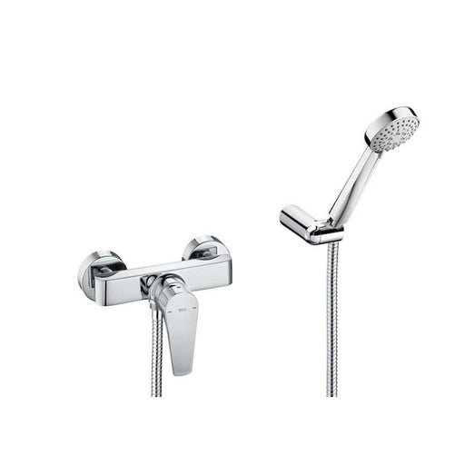 Roca Atlas Wall-Mounted Shower Mixer with Accessories - Unbeatable Bathrooms