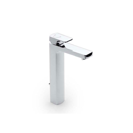 Roca L90 High-Neck Basin Mixer with Pop-Up Waste, Cold Start - Unbeatable Bathrooms