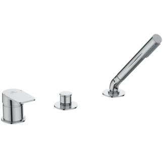 Ideal Standard Tonic II Single Lever 3 Hole Bath Shower Mixer With Diverter - Unbeatable Bathrooms