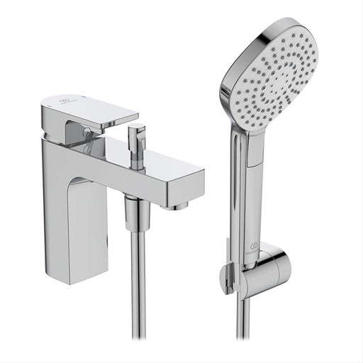 Ideal Standard Edge 1 Hole Single Lever Bath Shower Mixer With Shower Set - Unbeatable Bathrooms