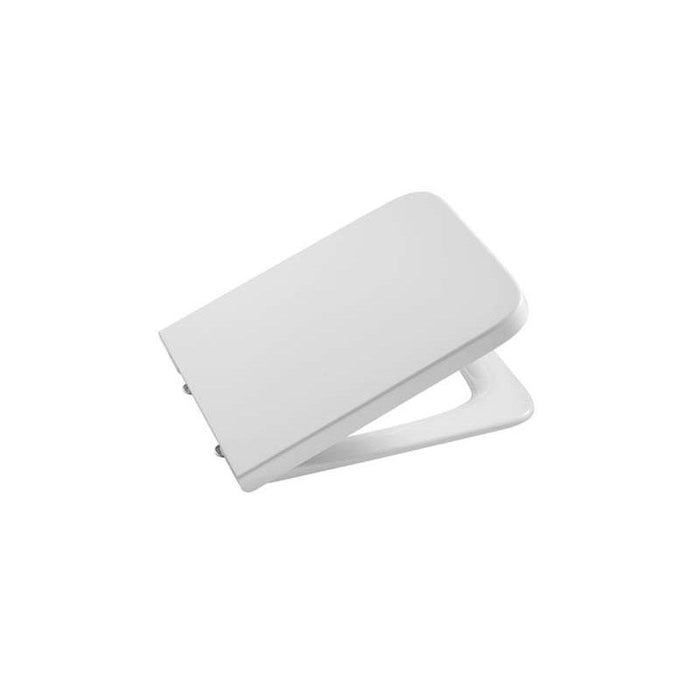 Roca Inspira Square Vitreous China Rimless Wall-Hung Toilet with Horizontal Outlet - Unbeatable Bathrooms