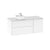 Roca Beyond 1200mm Vanity Unit - Wall Hung 2 Drawer & 1 Door Unit with Countertop Basin - Unbeatable Bathrooms