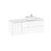 Roca Beyond 1200mm Vanity Unit - Wall Hung 2 Drawer & 1 Door Unit with Countertop Basin - Unbeatable Bathrooms