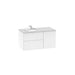 Roca Beyond 100mm Vanity Unit Pack - Wall Hung 2 Drawer & 1 Door Unit with In-Countertop Basin - Unbeatable Bathrooms