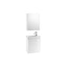 Roca Mini 450mm Vanity Unit - Wall Hung 1 Door Unit with Mirrored Cabinet - Unbeatable Bathrooms
