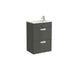 Roca Debba Unik 5/6/800mm Compact Vanity Unit - Wall Hung 2 Drawer Unit - Unbeatable Bathrooms