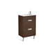 Roca Debba Unik 5/6/800mm Compact Vanity Unit - Wall Hung 2 Drawer Unit - Unbeatable Bathrooms
