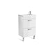 Roca Debba Unik 5/6/800mm Compact Vanity Unit - Wall Hung 2 Drawer Unit - Unbeatable Bathrooms
