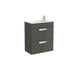Roca Debba Unik 5/6/800mm Compact Vanity Unit - Wall Hung 2 Drawer Unit - Unbeatable Bathrooms
