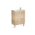 Roca Debba Unik 5/6/800mm Compact Vanity Unit - Wall Hung 2 Drawer Unit - Unbeatable Bathrooms