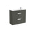 Roca Debba Unik 5/6/800mm Compact Vanity Unit - Wall Hung 2 Drawer Unit - Unbeatable Bathrooms