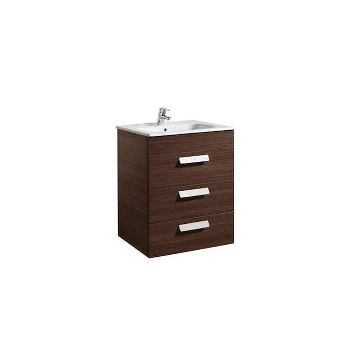 Roca Debba Unik 600/800mm Vanity Unit - Wall Hung 3 Drawer Unit - Unbeatable Bathrooms