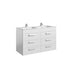 Roca Debba Unik 1200mm Double Vanity Unit - Wall Hung 6 Drawer Unit with Basin - Unbeatable Bathrooms
