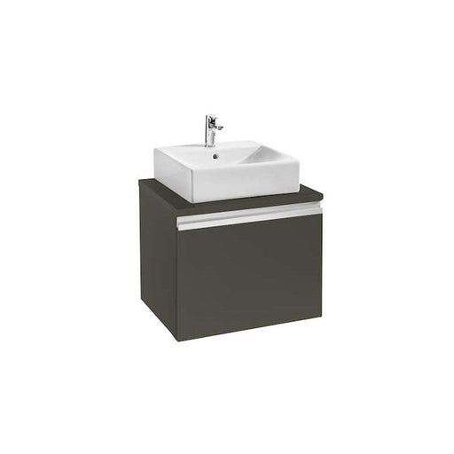 Roca Heima 600mm Vanity Unit in Matt Dark Grey - Wall Hung 1 Drawer Unit - Unbeatable Bathrooms