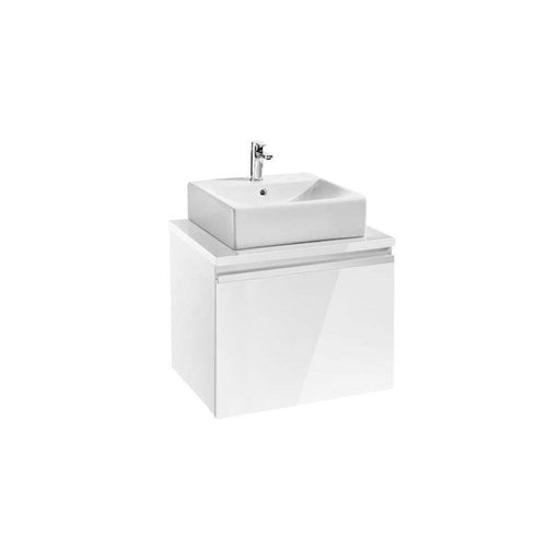Roca Heima 600mm Vanity Unit in Gloss White - Wall Hung 1 Drawer Unit - Unbeatable Bathrooms