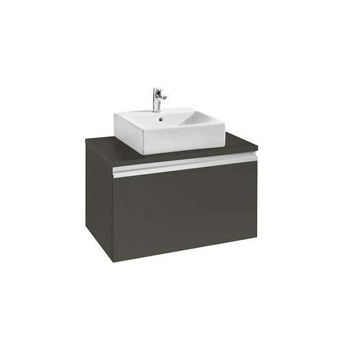 Roca Heima 800mm Vanity Unit in Matt Dark Grey - Wall Hung 1 Drawer Unit - Unbeatable Bathrooms