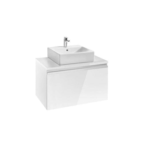 Roca Heima 800mm Vanity Unit in Gloss White - Wall Hung 1 Drawer Unit - Unbeatable Bathrooms