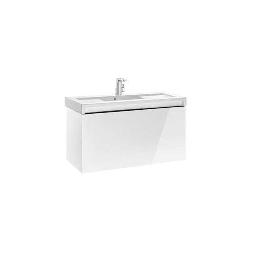 Roca Stratum-N 850/1100mm Vanity Unit - Wall Hung 1 Drawer Unit - Unbeatable Bathrooms
