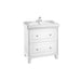 Roca Carmen Unik 800mm Vanity Unit - Floor Standing 2 Drawer Unit with Basin - Unbeatable Bathrooms