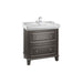 Roca Carmen Unik 800mm Vanity Unit - Floor Standing 2 Drawer Unit with Basin - Unbeatable Bathrooms