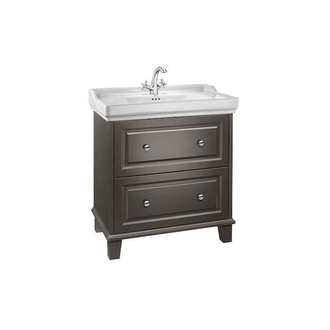 Roca Carmen Unik 800mm Vanity Unit - Floor Standing 2 Drawer Unit with Basin - Unbeatable Bathrooms