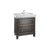 Roca Carmen Unik 800mm Vanity Unit - Floor Standing 2 Drawer Unit with Basin - Unbeatable Bathrooms