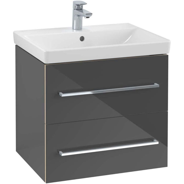 Villeroy & Boch Avento 600mm Vanity Unit - Wall Hung 2 Drawer Unit - Unbeatable Bathrooms