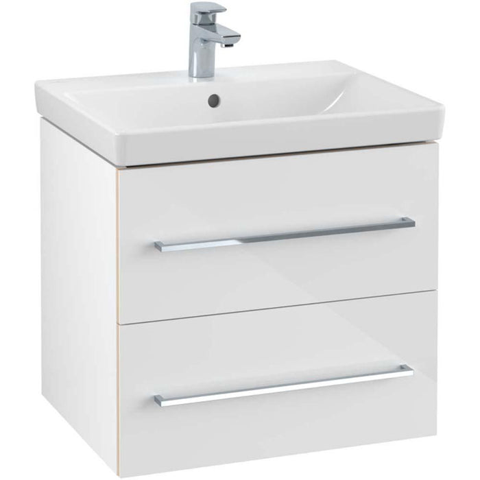 Villeroy & Boch Avento 600mm Vanity Unit - Wall Hung 2 Drawer Unit - Unbeatable Bathrooms