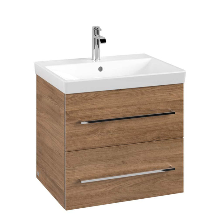 Villeroy & Boch Avento 600mm Vanity Unit - Wall Hung 2 Drawer Unit - Unbeatable Bathrooms