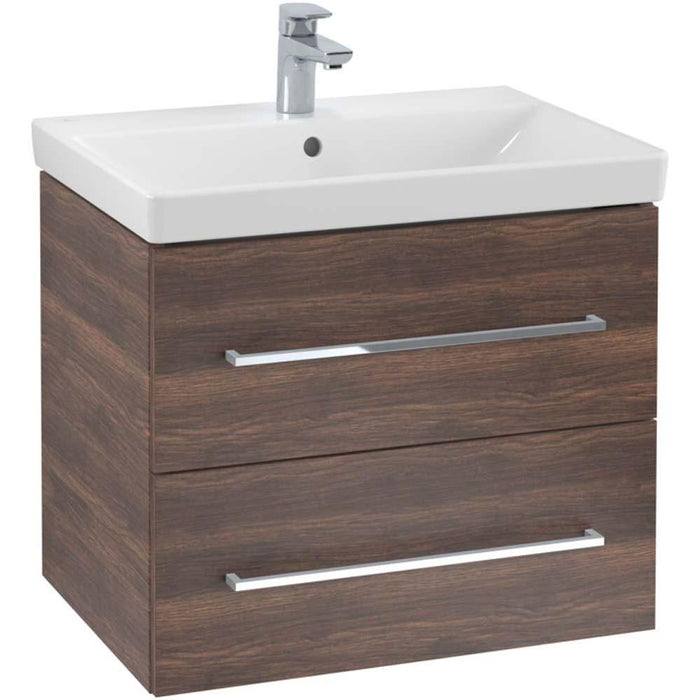 Villeroy & Boch Avento 650mm Vanity Unit - Wall Hung 2 Drawer Unit - Unbeatable Bathrooms