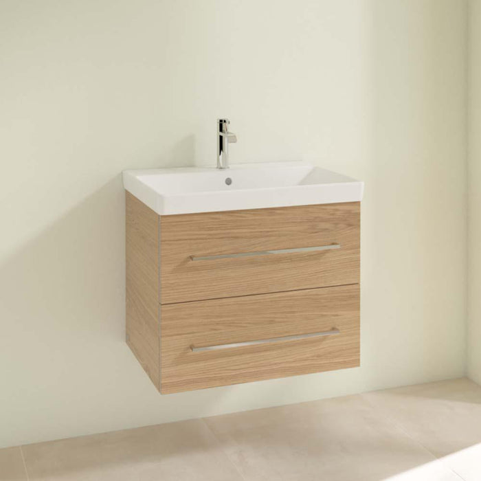 Villeroy & Boch Avento 650mm Vanity Unit - Wall Hung 2 Drawer Unit - Unbeatable Bathrooms