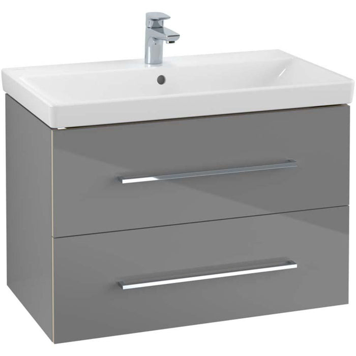 Villeroy & Boch Avento 800mm Vanity Unit - Wall Hung 2 Drawer Unit - Unbeatable Bathrooms
