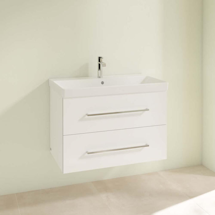 Villeroy & Boch Avento 800mm Vanity Unit - Wall Hung 2 Drawer Unit - Unbeatable Bathrooms