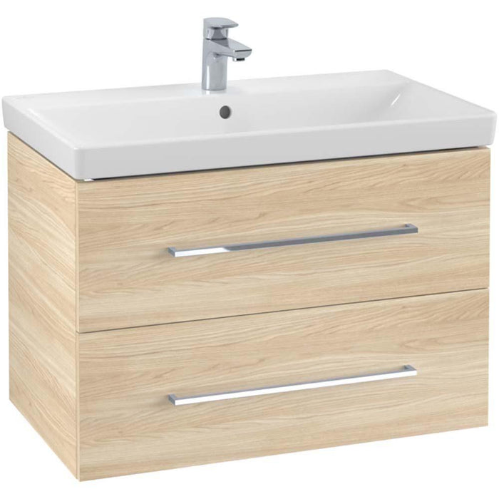 Villeroy & Boch Avento 800mm Vanity Unit - Wall Hung 2 Drawer Unit - Unbeatable Bathrooms