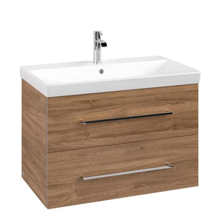Villeroy & Boch Avento 800mm Vanity Unit - Wall Hung 2 Drawer Unit - Unbeatable Bathrooms