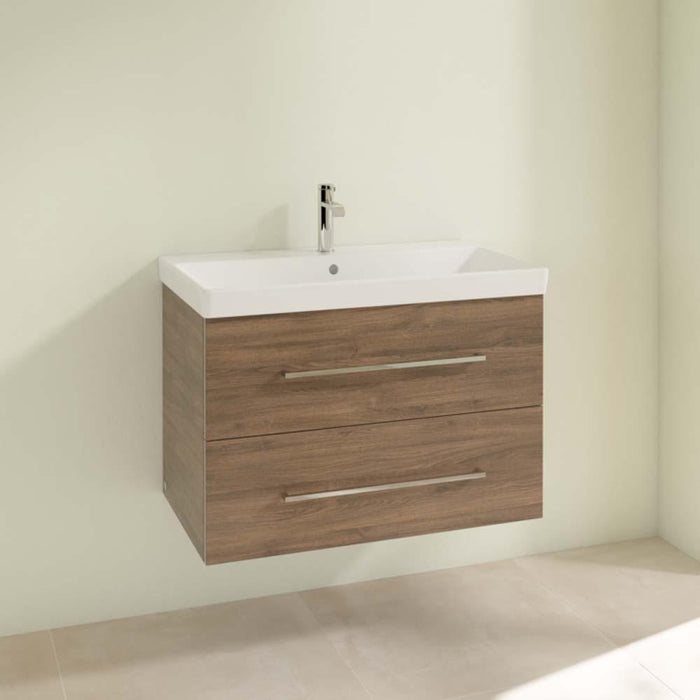 Villeroy & Boch Avento 800mm Vanity Unit - Wall Hung 2 Drawer Unit - Unbeatable Bathrooms