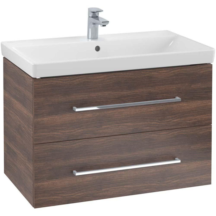 Villeroy & Boch Avento 800mm Vanity Unit - Wall Hung 2 Drawer Unit - Unbeatable Bathrooms