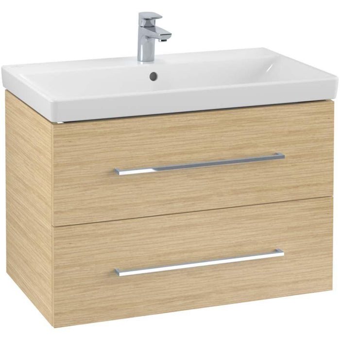Villeroy & Boch Avento 800mm Vanity Unit - Wall Hung 2 Drawer Unit - Unbeatable Bathrooms