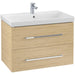 Villeroy & Boch Avento 800mm Vanity Unit - Wall Hung 2 Drawer Unit - Unbeatable Bathrooms