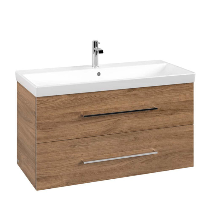 Villeroy & Boch Avento 1000mm Vanity Unit - Wall Hung 2 Drawer Unit - Unbeatable Bathrooms