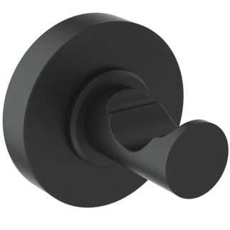 Ideal Standard IOM Single Silk Black Robe Hook - Unbeatable Bathrooms