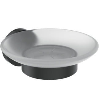 Ideal Standard IOM Soap Dish And Holder Frosted Glass - Unbeatable Bathrooms