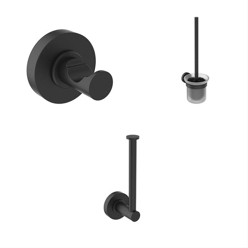 Ideal Standard IOM Toilet Roll Holder, Robe Hook & Toilet Brush Bundle - Unbeatable Bathrooms